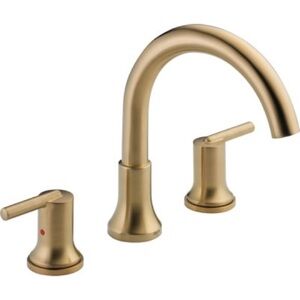 Delta T2759-CZ Trinsic Double Handle Deck Mounted Roman Tub Faucet